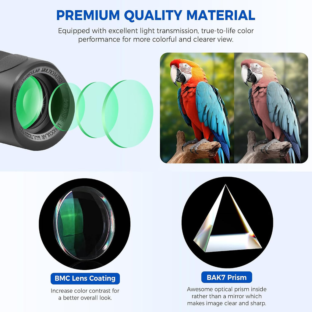 Astromania Monocular Telescope High Power Compact Monocular for Adult 10x25