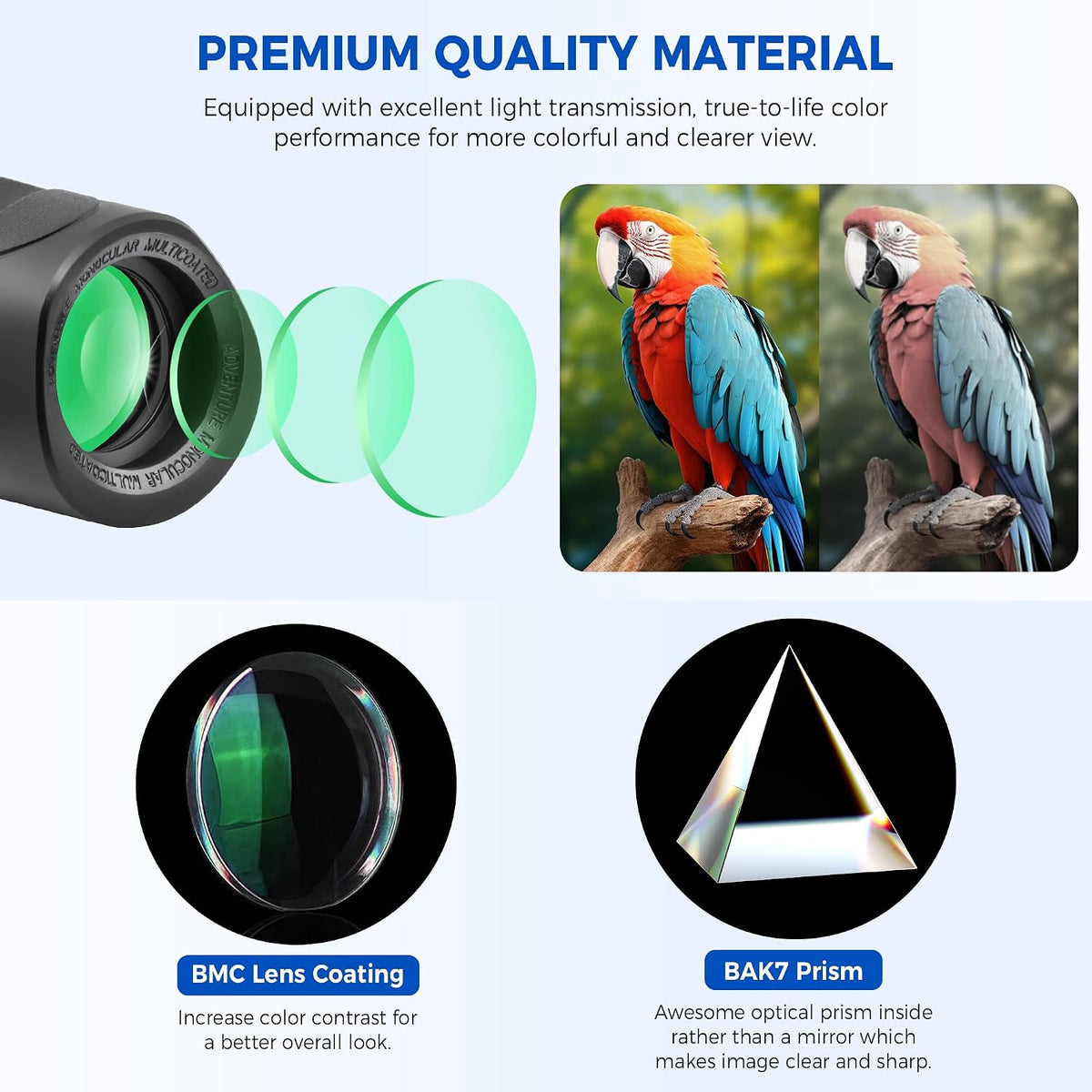 Astromania Monocular Telescope High Power Compact Monocular for Adult 10x25