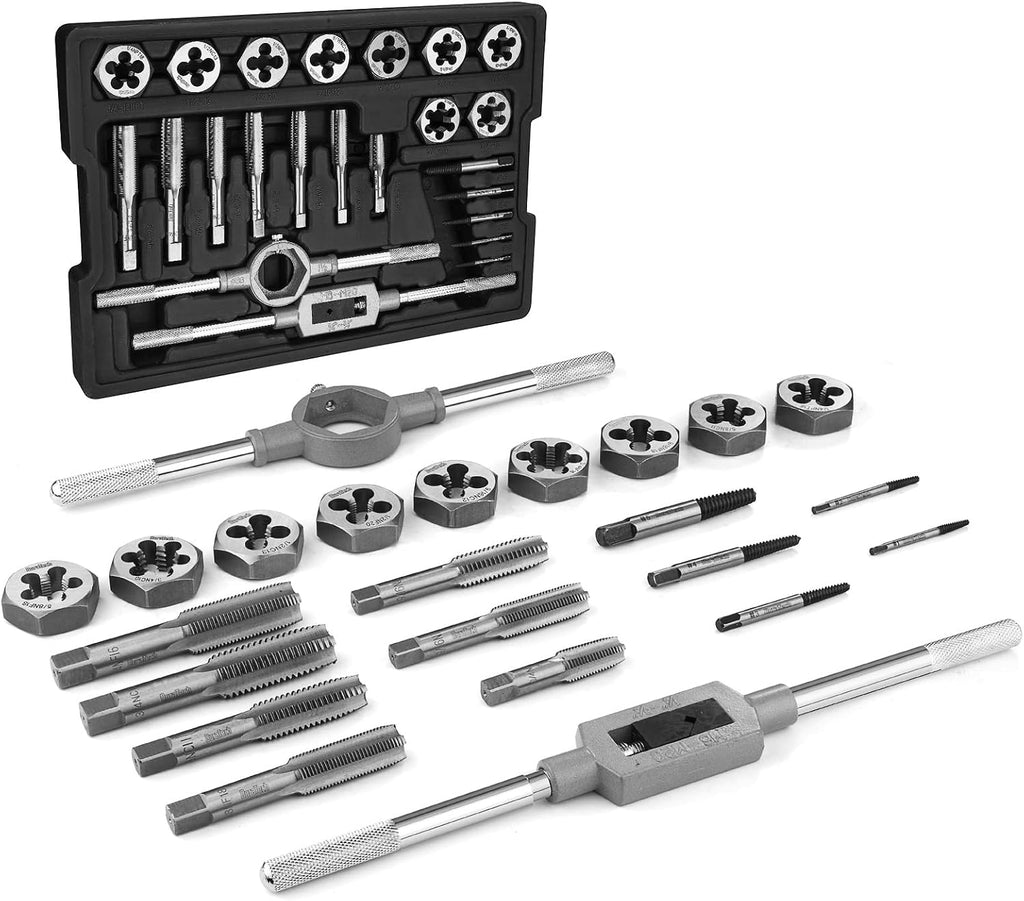 DURATECH Large Size Tap and Die Set, 23 Piece, Standard