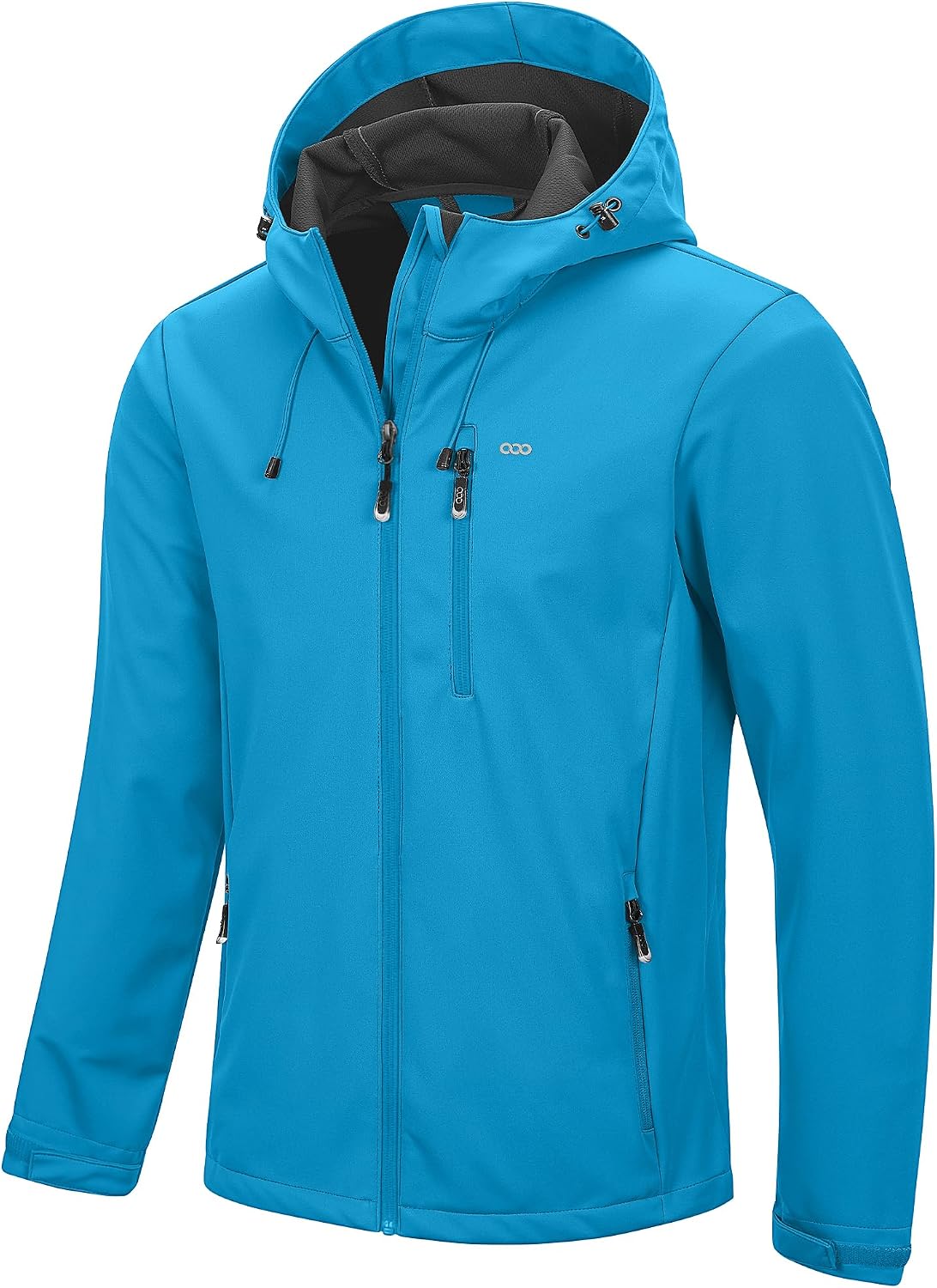 33,000ft Men's Softshell Jacket Hooded Waterproof Windbreaker Rain Jacket