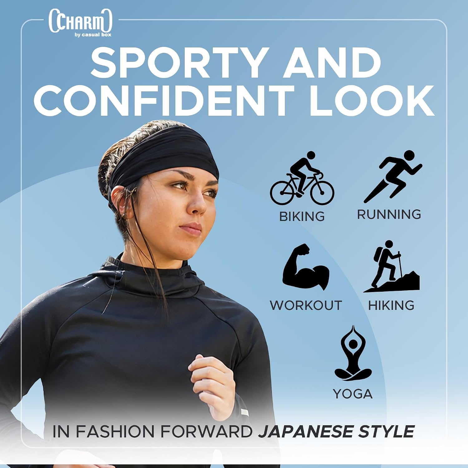 CHARM Headband for Men, Japanese Style Bandana