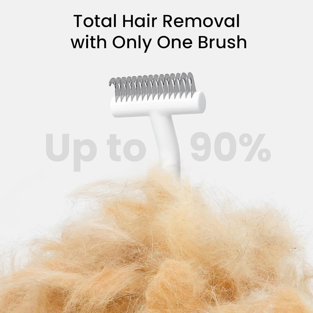 aumuca Dog & Cat Deshedding Brush – Pet Grooming Brush & Undercoat Rake for Long or Short Hair – Dematting Comb for Dogs, Cats, Matted Fur, Kitten, Puppy, Rabbit, Horse