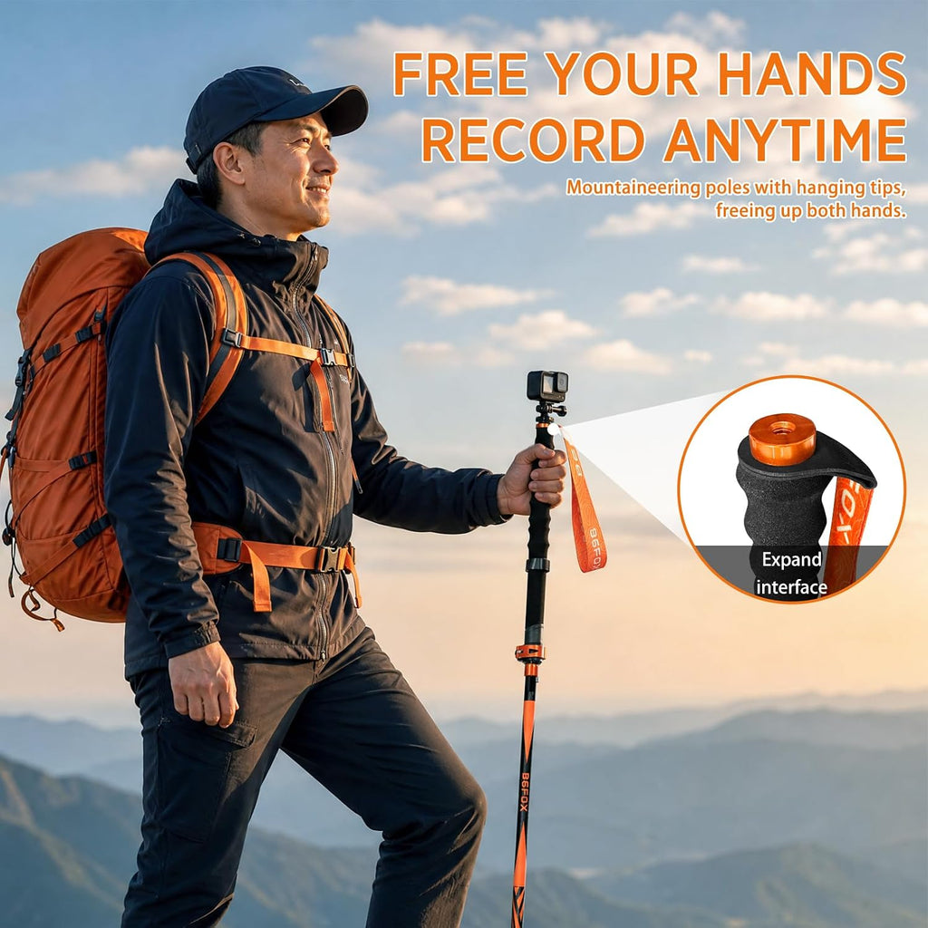 3K Carbon Fiber Trekking Poles for Hiking,Lightweight Walking Sticks