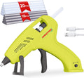 Cordless Hot Glue Gun, 20W Hot Glue Gun with 30PCS Premium Glue Sticks & 1m USB-C Cable, 2000mAh Built-in Battery Suitable for School Craft, Home Repair, DIY (Cordless) (Green)