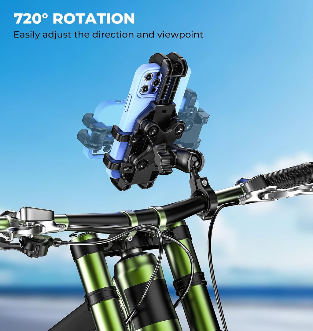 VAZESWIN Motorcycle Phone Mount Holder with Vibration Dampener