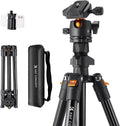 K&F Concept 64 inch/163cm Lightweight Aluminum Travel Camera Tripod
