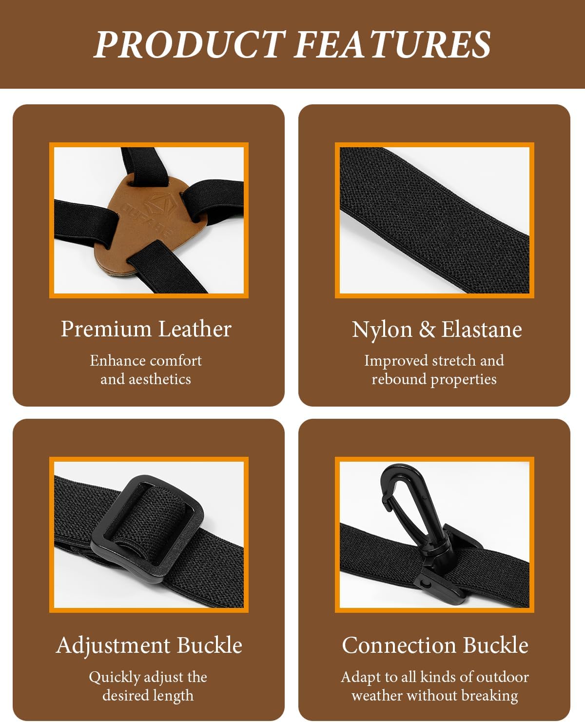Binocular Harness Strap for Hunting, X-shaped Decompression Binocular Straps for Birding, Binocular Straps Harness, Suitable for Outdoor Camping, Hiking, Outdoor Survival, Search and Rescue Activities