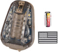 Tactical Helmet Light,4 Modes Visible LED IR Constant-on/Strobe,Waterproof Ladybird Lamp Survival Signal Light for Outdoor Sports Survival Signal Light,1*CR123A Battery Included.