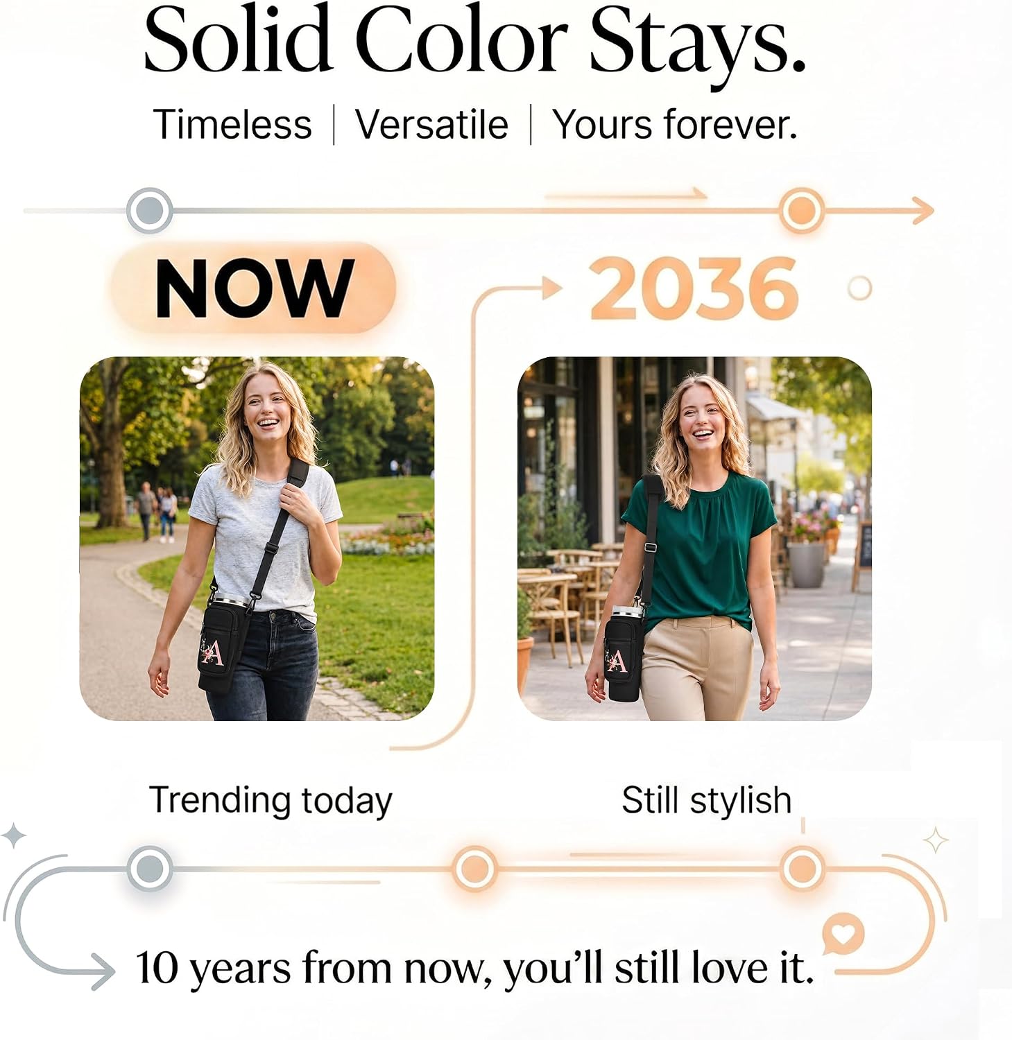 Initial Water Bottle Holder with Strap for Stanley Cup Accessories 40 oz/Simple Modern Tumbler, Birthdays for Women Girls, Water Bottle Carrier Bag with Phone Pocket,Hiking Walking Gym Camping