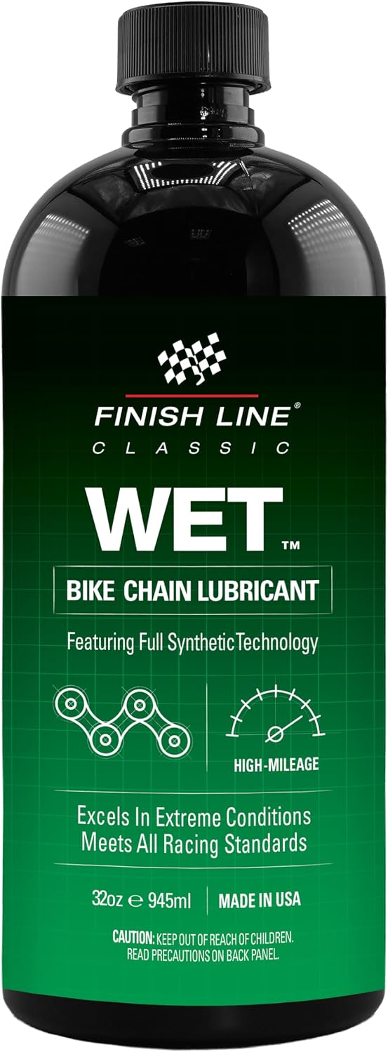 Finish Line Wet Bike Chain Lubricant 8 oz Aerosol