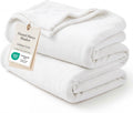 Bedsure GentleSoft Bedding Fleece Blanket for Girls and Boys - Soft Cozy Cute Small Throw Blankets for Travel, 43x55 Inches, White