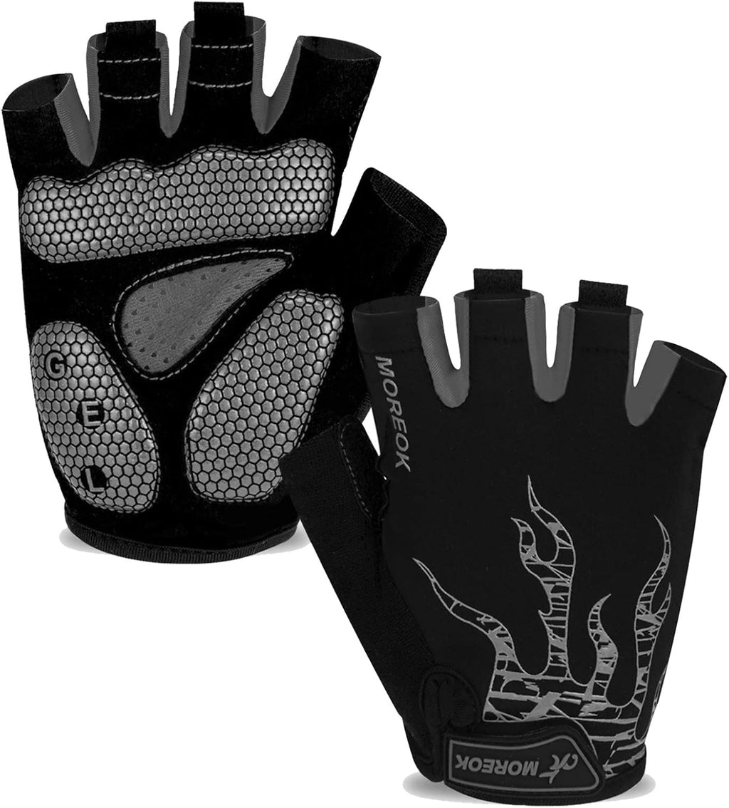 MOREOK Cycling Gloves Bike Bicycle Gloves, Half Finger 5MM Gel Anti-Slip