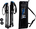 York Nordic Ultralight Folding Walking Poles - Travel Ready - with Rubber Feet, Baskets, and Bag