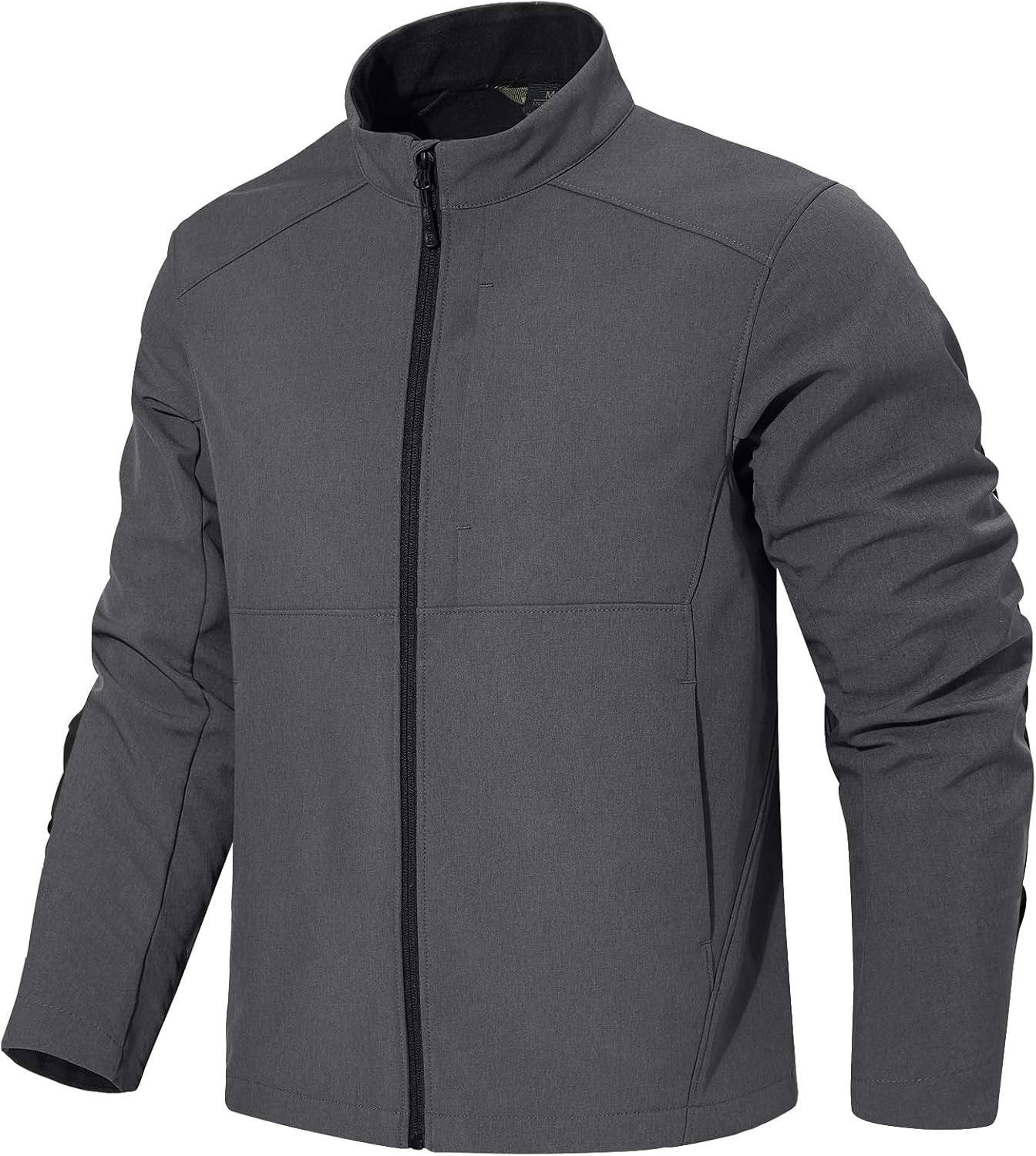 FREE SOLDIER Men's Waterproof Softshell Jacket Lightweight Fleece Lined Jacket Outdoor Hiking Windbreaker