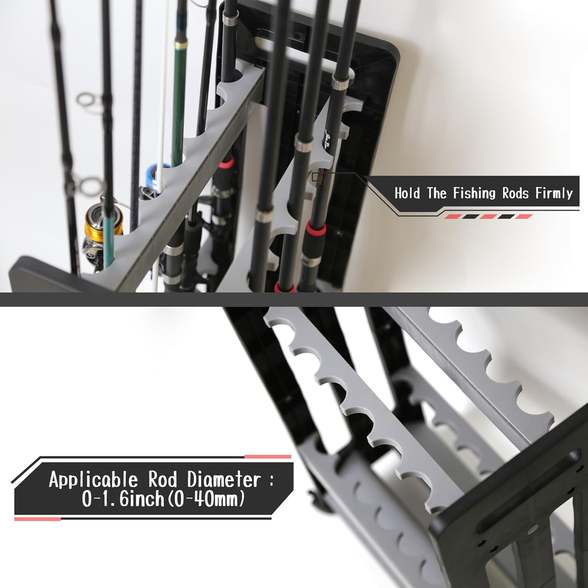 Fishing Rod Holder,Fishing Pole Holders for Garage,Fishing Gifts for Men