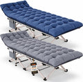 Fenbeli Camping Cot for Adults, 2 Pack Camp Bed with Thicker Cushion, 800LB