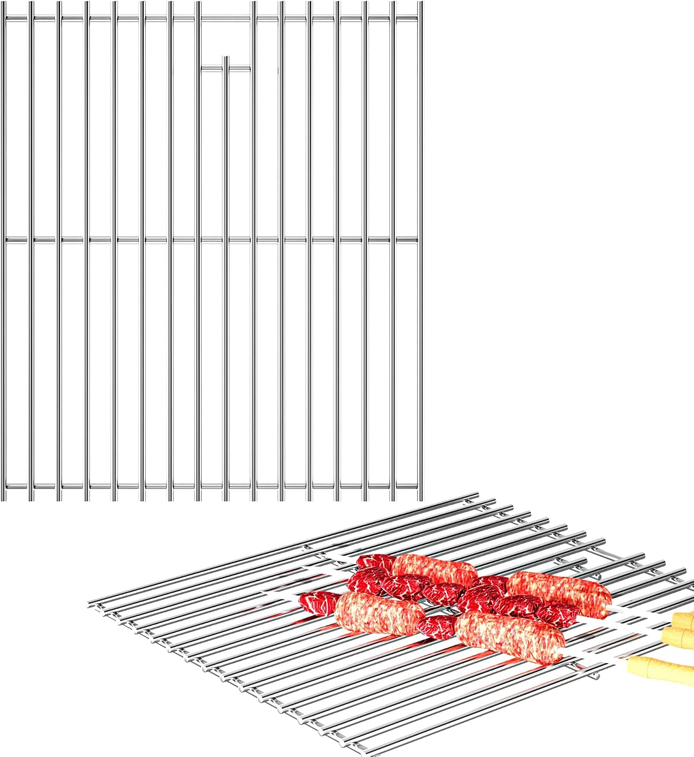 20.5" Wx17.5 D Grill Grates,Stainless Steel Charbroil Grill Replacement Parts,2Pack