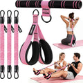 Upgraded Pedal Resistance Band with Handle,3 Tube Resistance Bands with Handles(35/70/105 lbs),Foot Pedal Resistance Band for Abdomen,Core,Arm,Legs,Body,Resistance Bands for Women & Men
