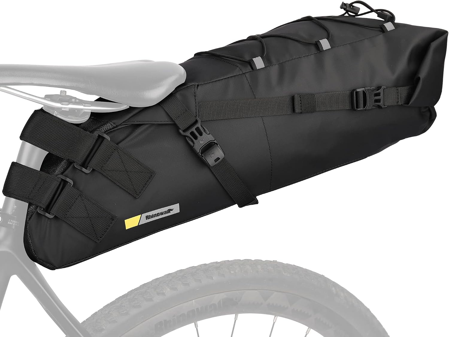 Rhinowalk Waterproof Bike Saddle Bag 10L - Under Seat Storage for Mountain Road Biking and Commuting Trips