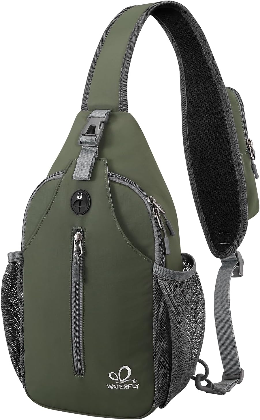 WATERFLY Crossbody Sling Backpack Sling Bag Travel Hiking Daypack