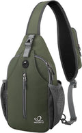 WATERFLY Crossbody Sling Backpack Sling Bag Travel Hiking Daypack