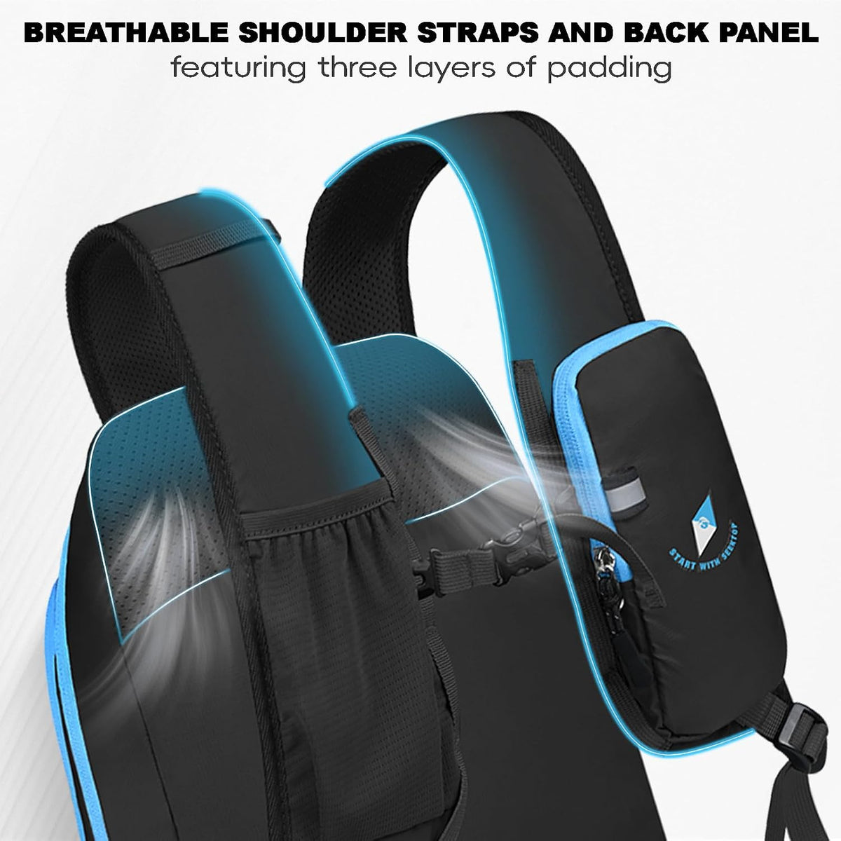 Seektop 15L Foldable Lightweight Hiking Backpack for Men and Women