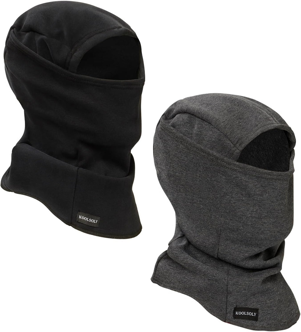 KOOLSOLY Ski Mask Balaclava Cold Weather Warm and Fleece Face Mask Neck Warmer Full Face Mask for Men&Women