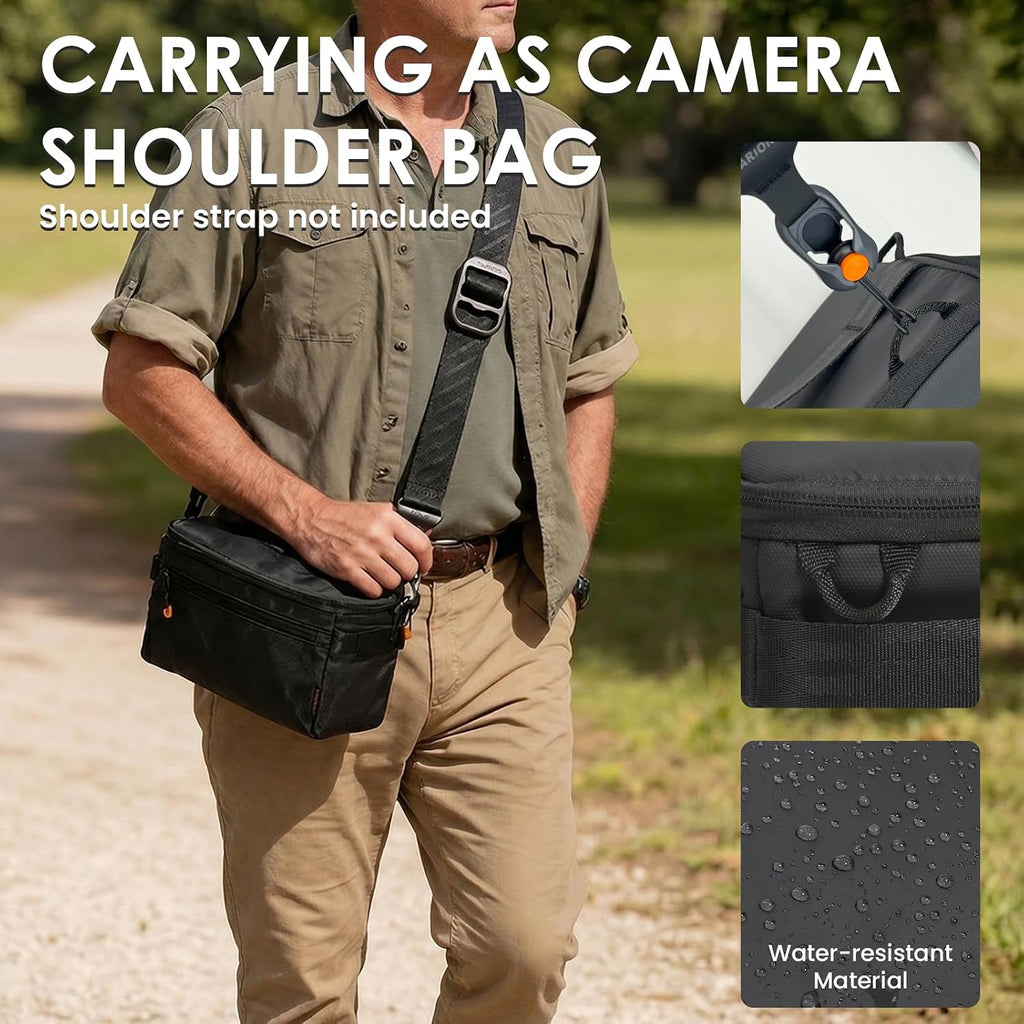 TARION Padded Camera Insert Bag Protective Framed DSLR Inner Case Organizer