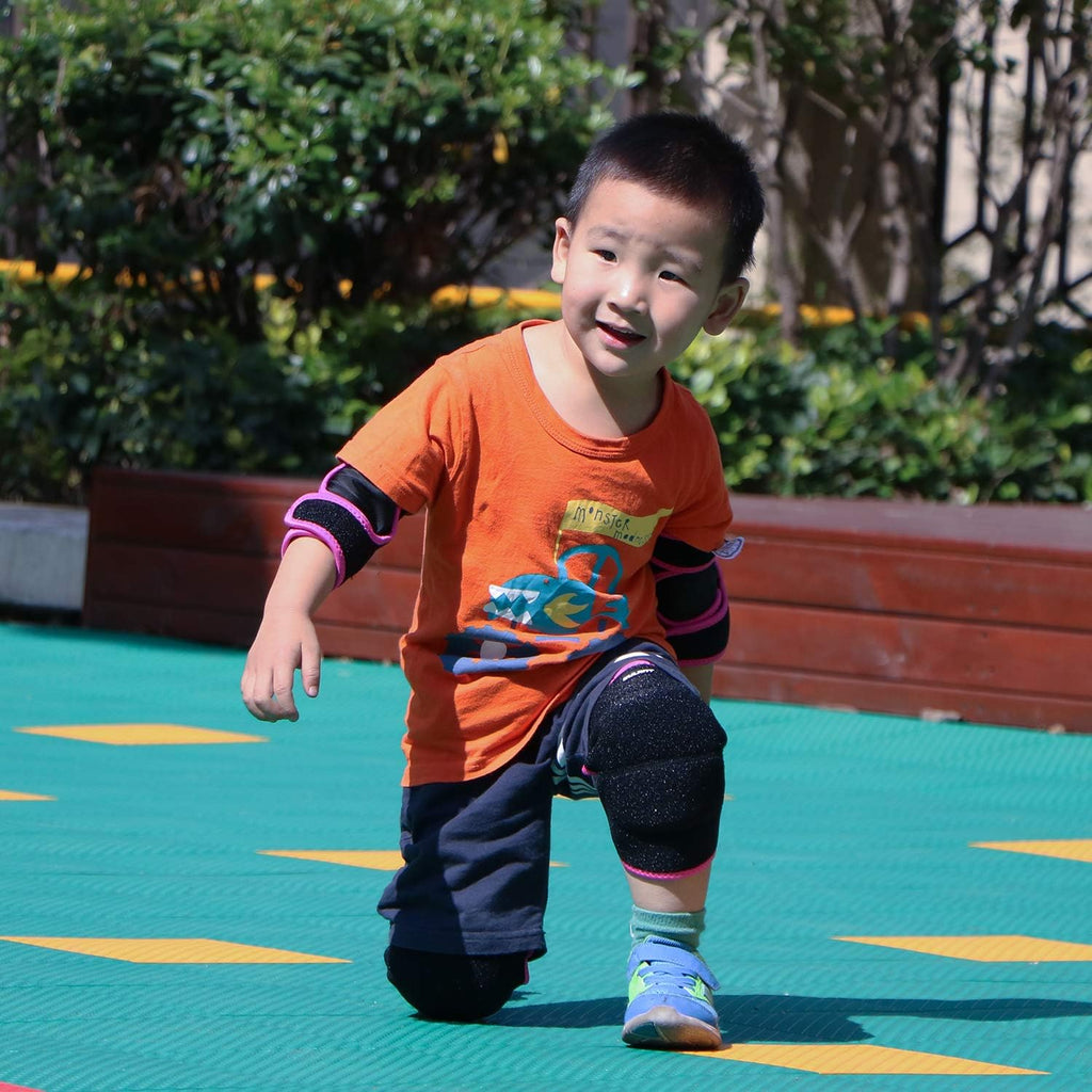 Elbow Pads and Knee Pads for Kids,Protective Pad Sets with Thickened Pad