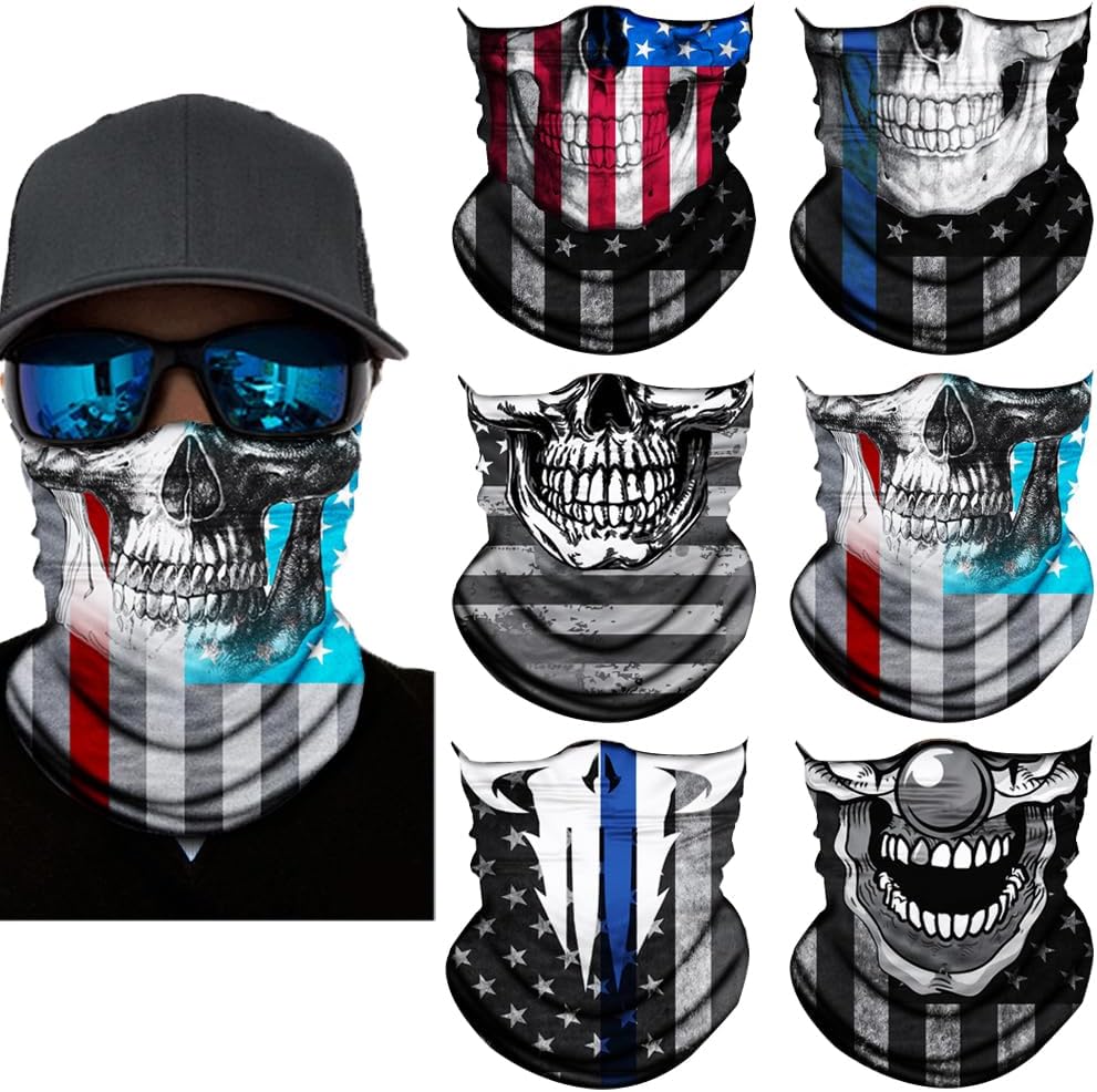Neck Gaiter Mask,Bandana Gator Face Cover Mask Sun UV Protection,Neck Warmer Balaclava,Tube Face Scarf,Headband for Outdoor