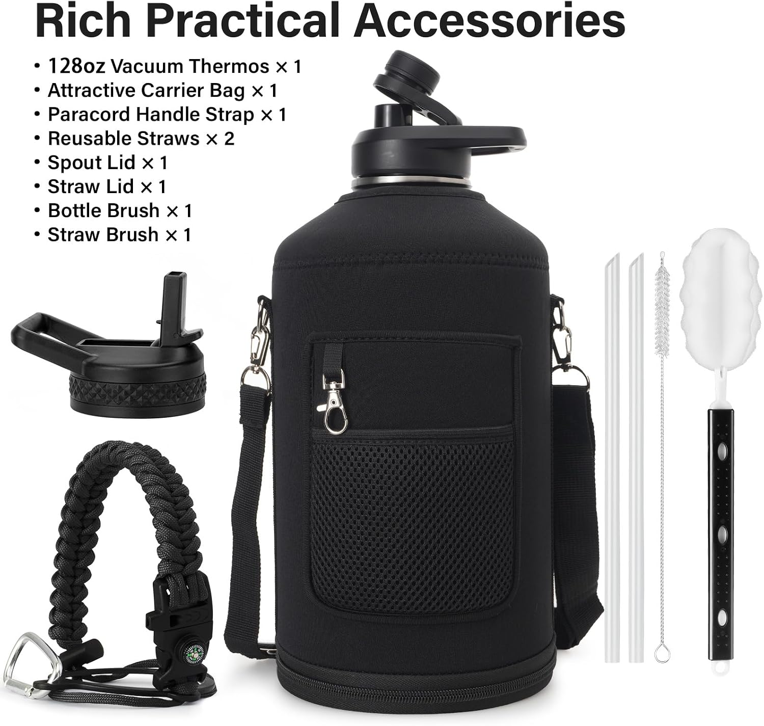 DYSANKY 1 Gallon Water Bottle Insulated