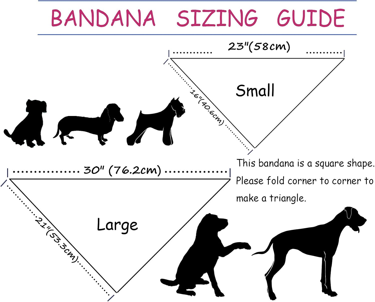 ARING PET Summer Dog Bandana-Cute Blue Dog Bandanas, Comfortable Pet Scarf Dogs Triangle Bibs for Small to Large Boy Girl Dogs and Cats