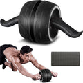 AB Wheel Roller with Resistance Spring, Automatic Rebound Core Trainer