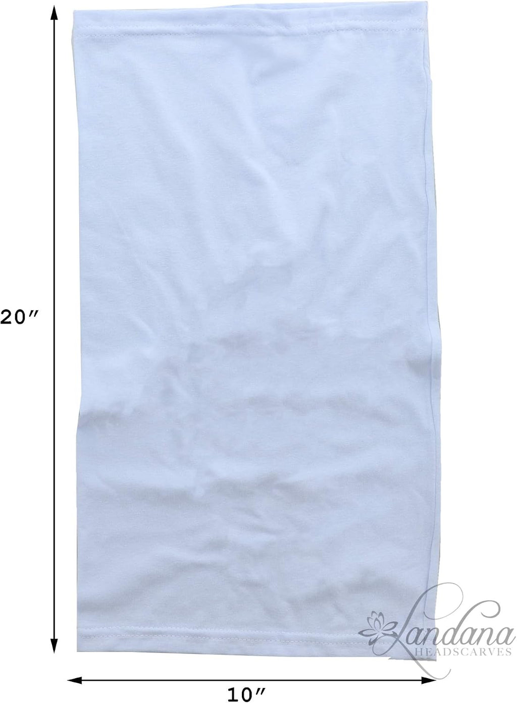 Cotton Face Mask Bandana Tube Scarf Made in America Solid Neck Gaiter