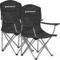 SONGMICS Set of 2 Folding Camping Chairs, Max. Load Capacity 330 lb