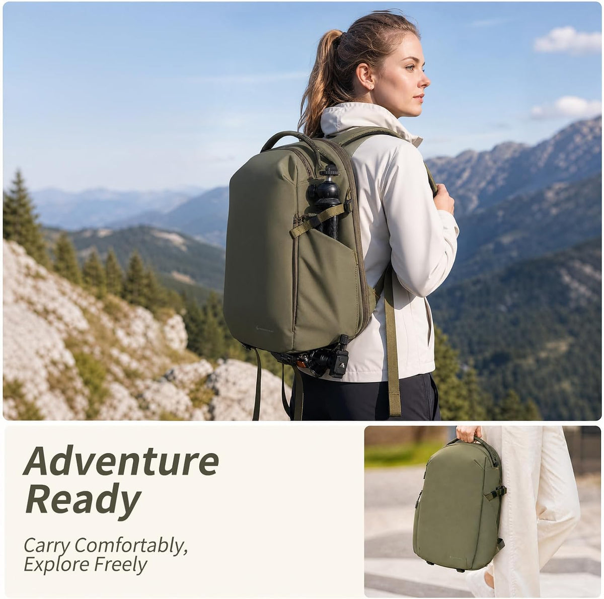 Besnfoto Lightweight Camera Backpack - Everyday Laptop Bag for DSLR Drone