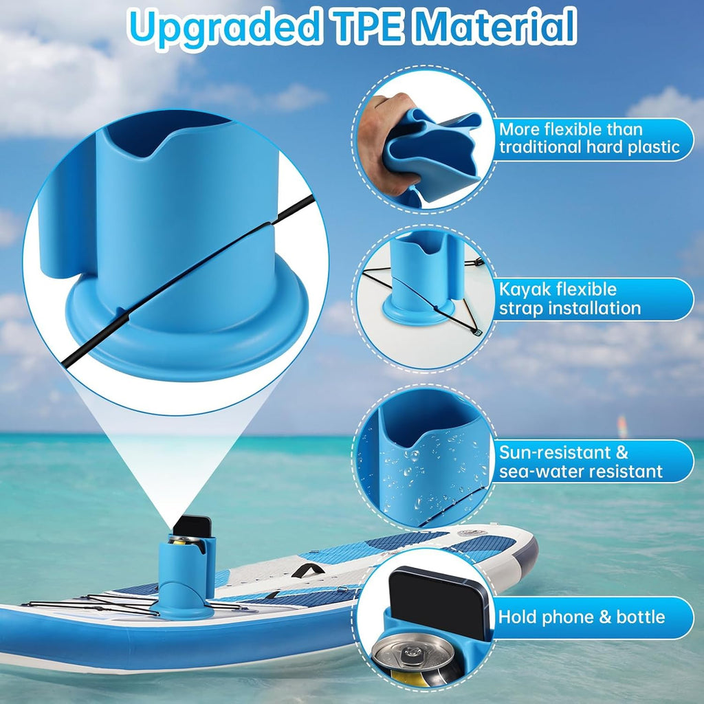 Paddle Board Cup Holder, 2-in-1 Drink & Phone Holder, SUP Accessories