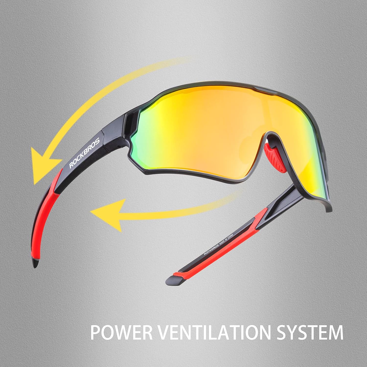 ROCKBROS Polarized Sports Sunglasses Anti-Glare HD Cycling Sun Glasses