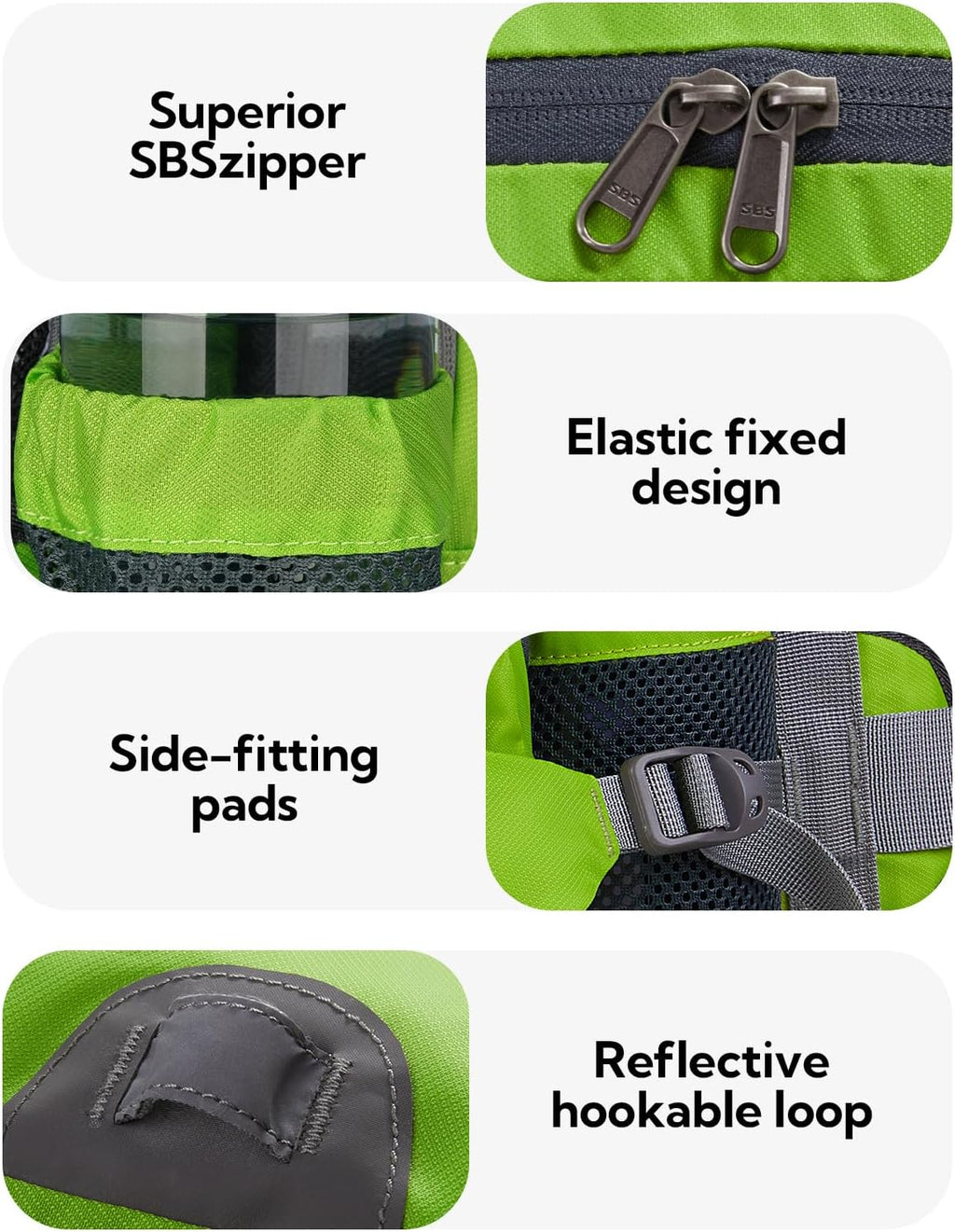 WATERFLY Fanny Pack Waist Bag: Fannie Pack 2 Water Bottle Holders Lumbar Belt Hiking Walking Running Jogging Camping Large Woman Man (Bottle Not Included)