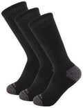 Merrell Unisex Eco Cushioned Crew Socks, Recycled Sustainable Hiker With Targeted Cushion