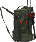 kokkoya Small Fishing Backpack with 2 Rod Holders, 16L Kayak Tackle Bag