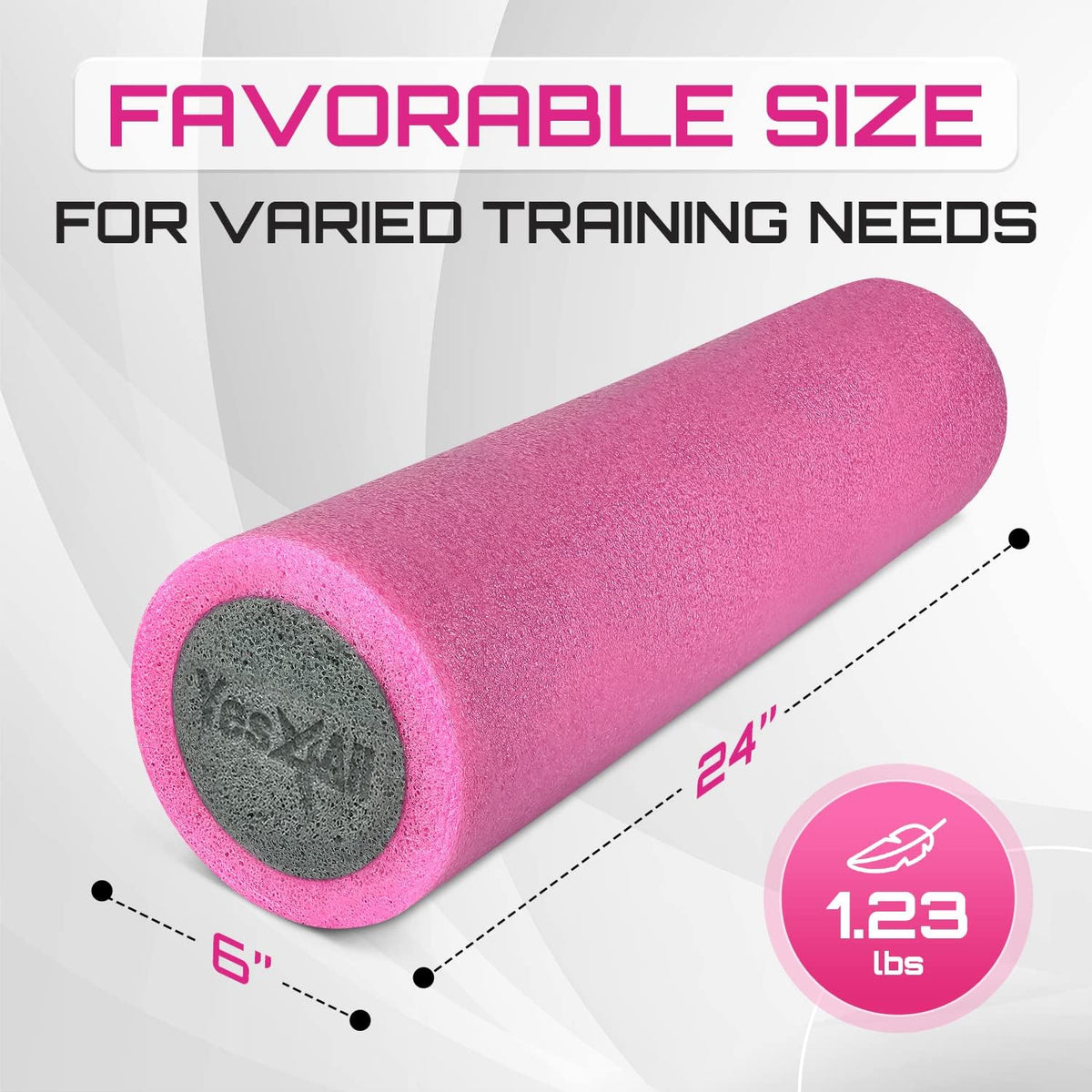 Yes4All Medium Firm Two-Layer PE Foam Roller for Yoga & Pilates
