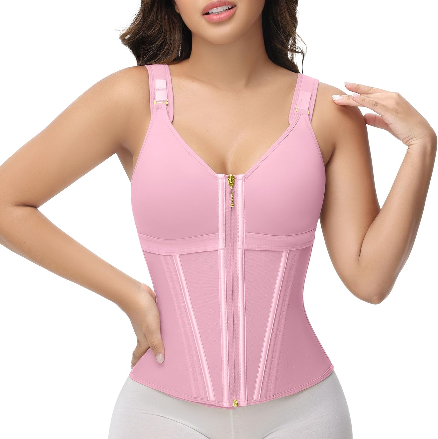 SHAPSHE Waist Trainer Corset for Women Tummy Control Body Shaper with Bra