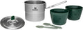Stanley Adventure Stainless Steel Camping Cooking Set for Two 1.0L / 1.1 QT with Bowls and Sporks - 6 Piece Camp Cook Set - Stainless Steel Pot with Lid - Cookware for Backpacking and Camping