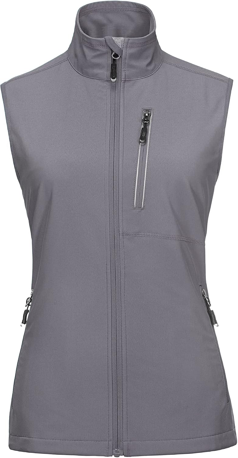 33,000ft Women's Lightweight Running Vest with 6 Pockets for Travel Golf