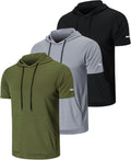 frueo Men's 1/3 Pack Workout Shirts Quick Dry Mesh Athletic T-Shirts