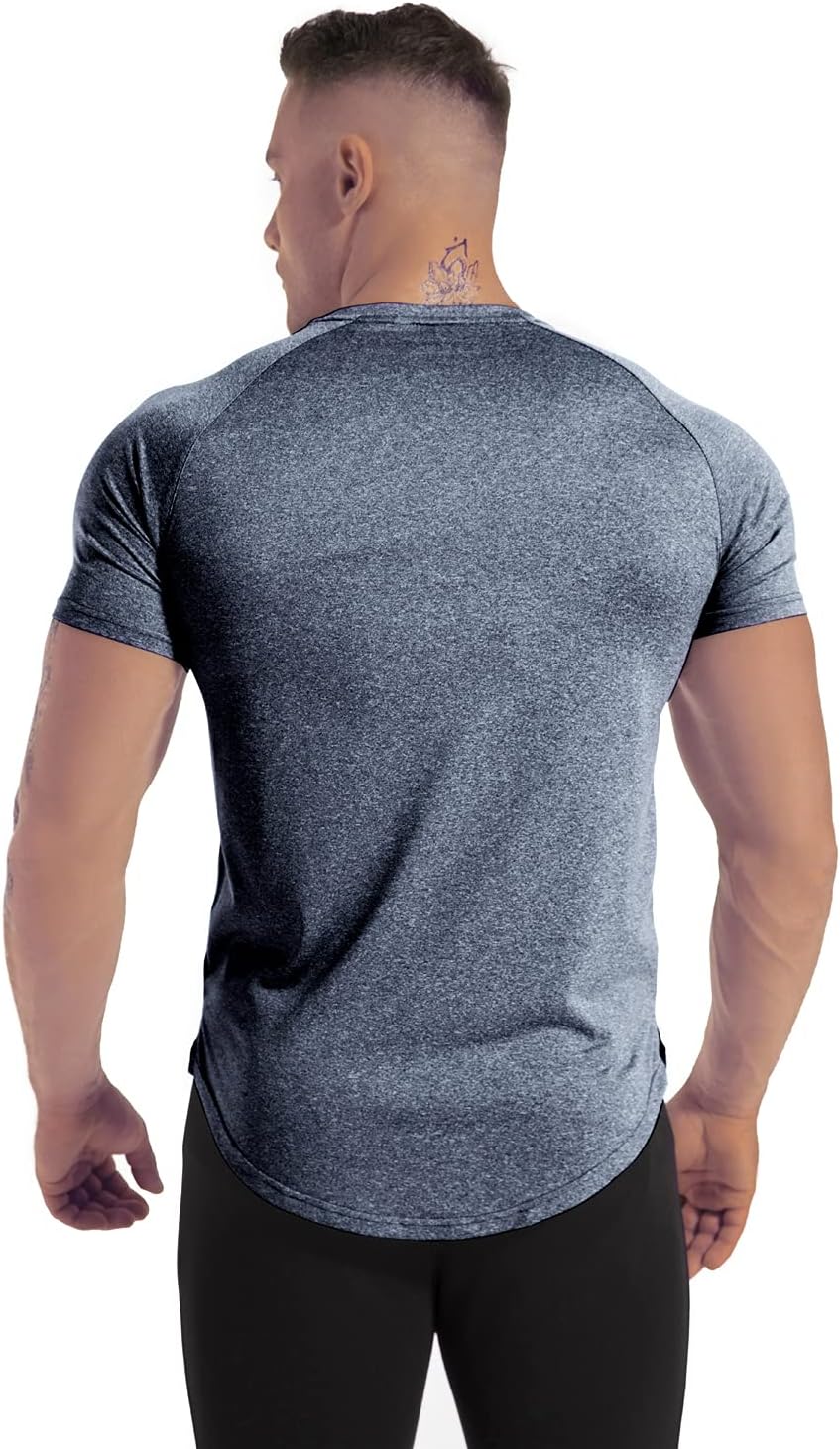 Men's 3pack Dry Fit Workout Gym T Shirts Short Sleeve Moisture Wicking Tops