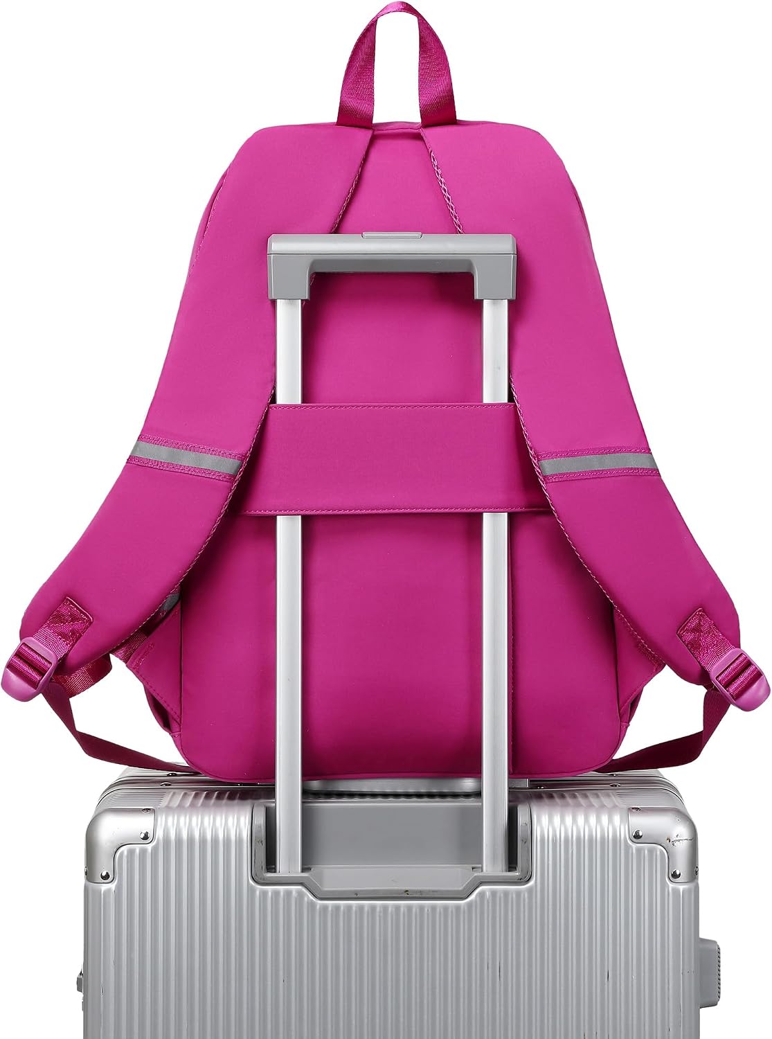 abshoo Big Student Laptop Backpack For College Women Middle High School Teen Girls Bookbag Travel Daypack (Hot Pink)