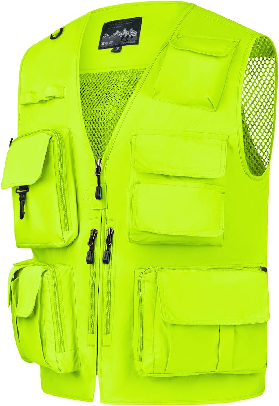 AOTORR Mens Outdoor Work Safari Cargo Photo Travel Fishing Vests for Men with Multi-pockets