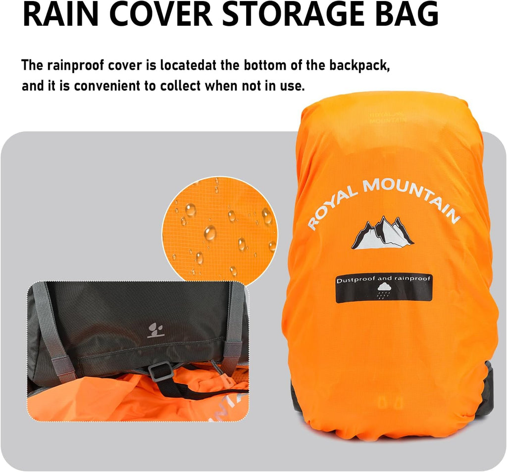 Hiking Backpack for Women Men,30+5L Waterproof Camping Backpacking Backpack